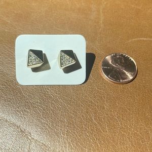 FOSSIL - Faceted Gold and Crystals Stud Earrings